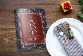 menu flat single sheet